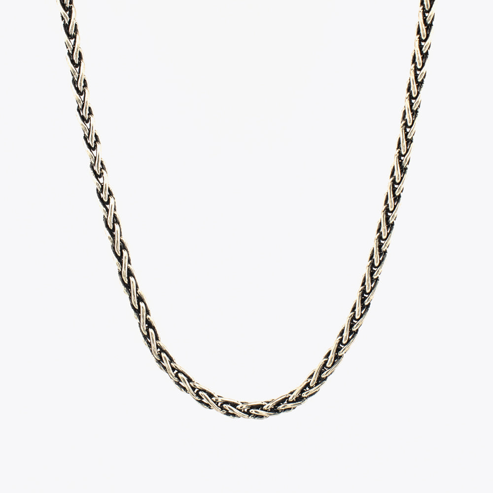 Woven Chain 2.8 mm 925 Silver BLMN001