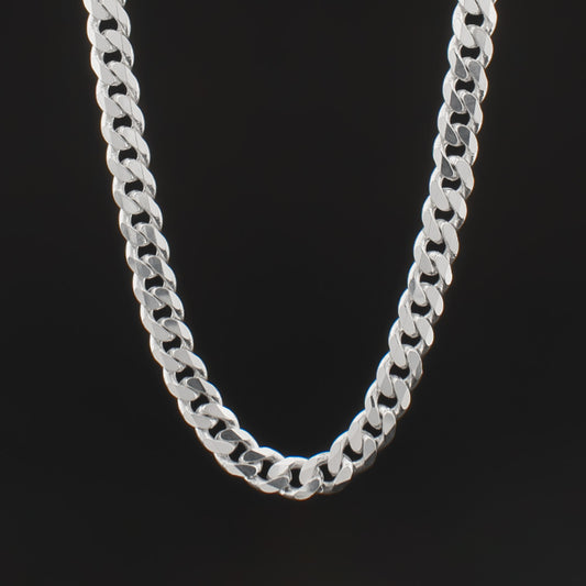 Silver gourmet men's necklace 6 mm BLMN025