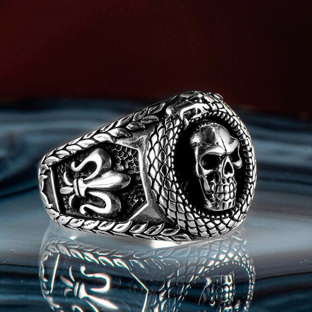 Men's Ring With Ghost Skull BLTH418