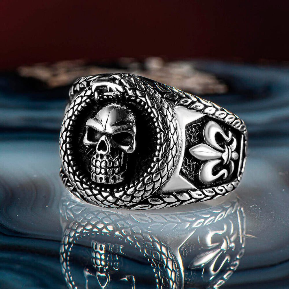 Men's Ring With Ghost Skull BLTH418