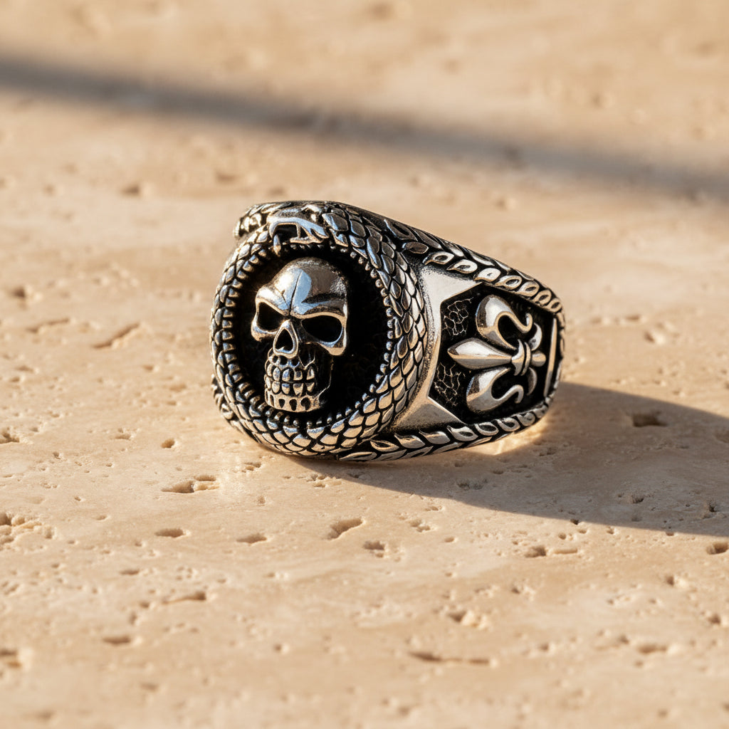 Men's Ring With Ghost Skull BLTH418