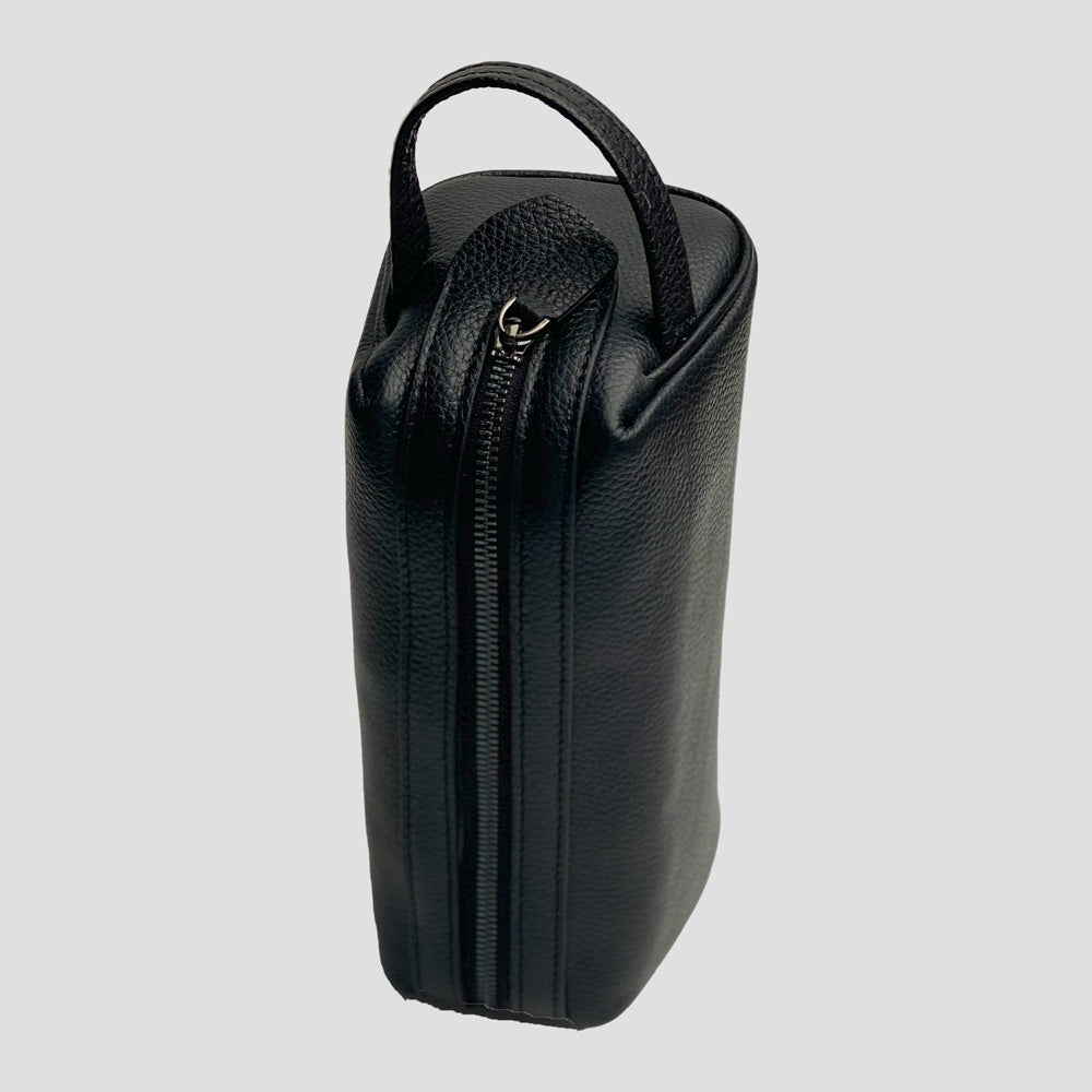 Leather toiletry bag