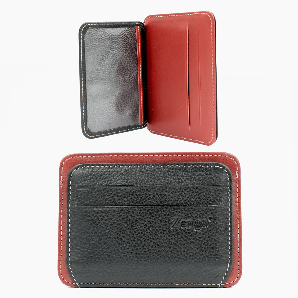 Black and Red Leather Wallet 023-51