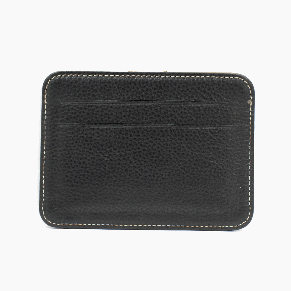Black and Brown Leather Card Holder 024-04