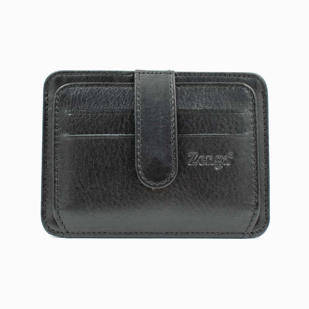 Black Leather Card Holder 024-01