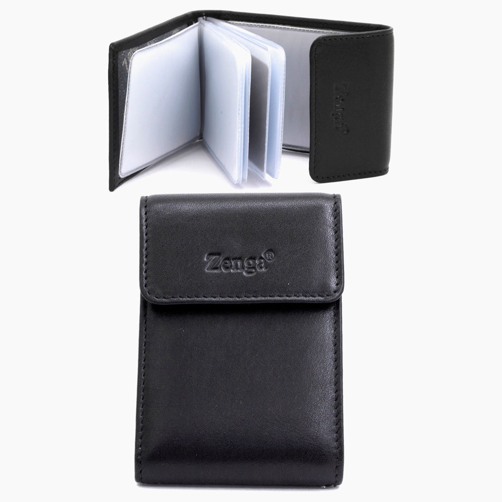 Black Leather Card Holder 027-1