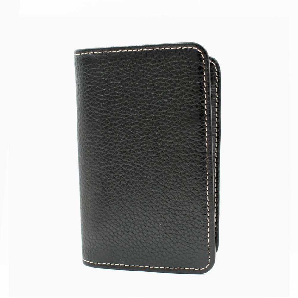 Brown and Black Leather Cardholder 3304