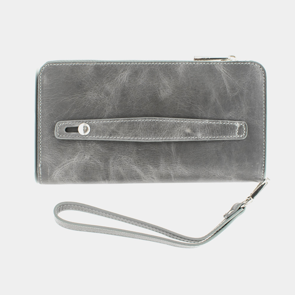Smartphone Leather Wallet Gray BLW3034-G