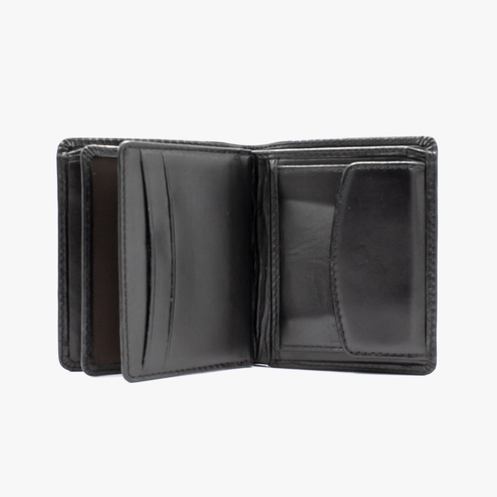 Black Leather Wallet BLW703-S