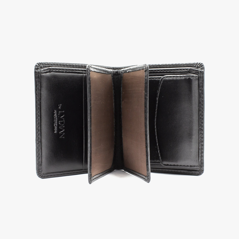 Black Leather Wallet BLW703-S