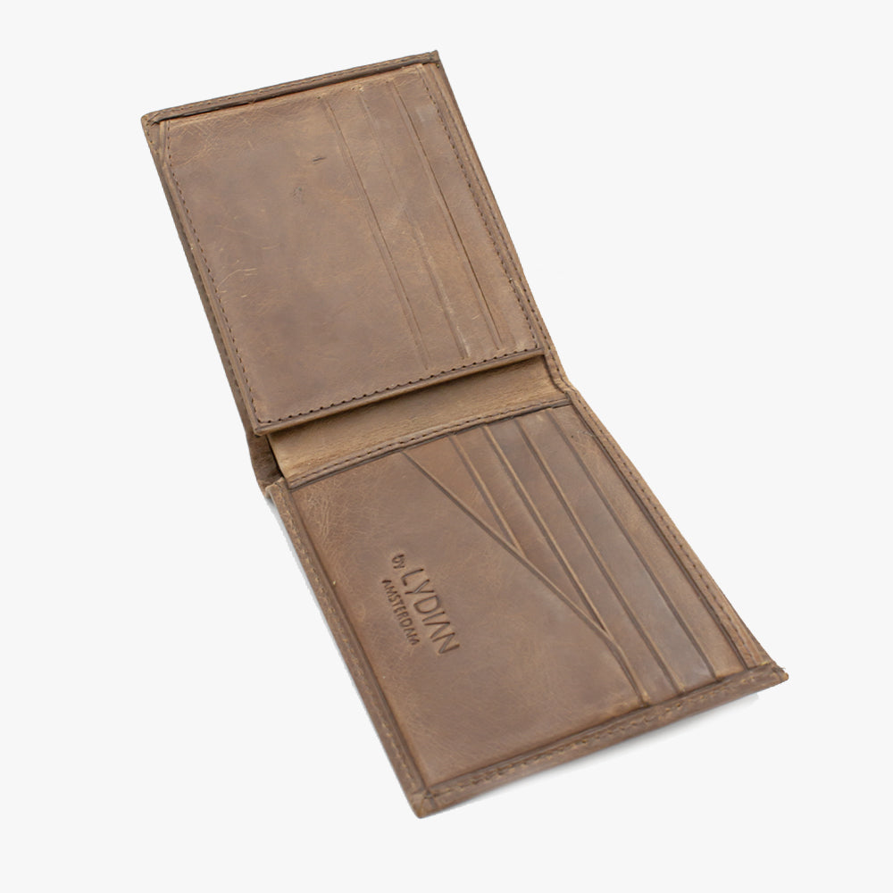 Brown Leather Wallet With Name BLW777-CK