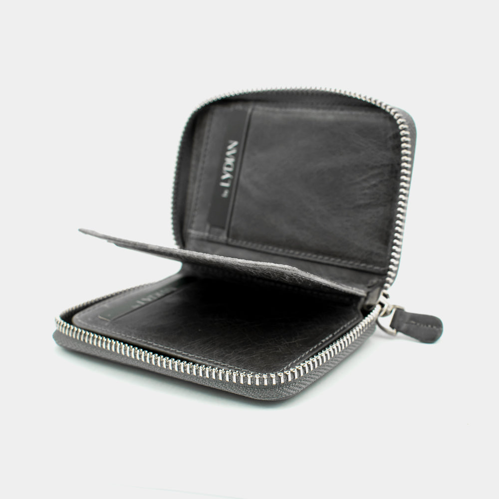 Leather Zipper Wallet BLW796-G