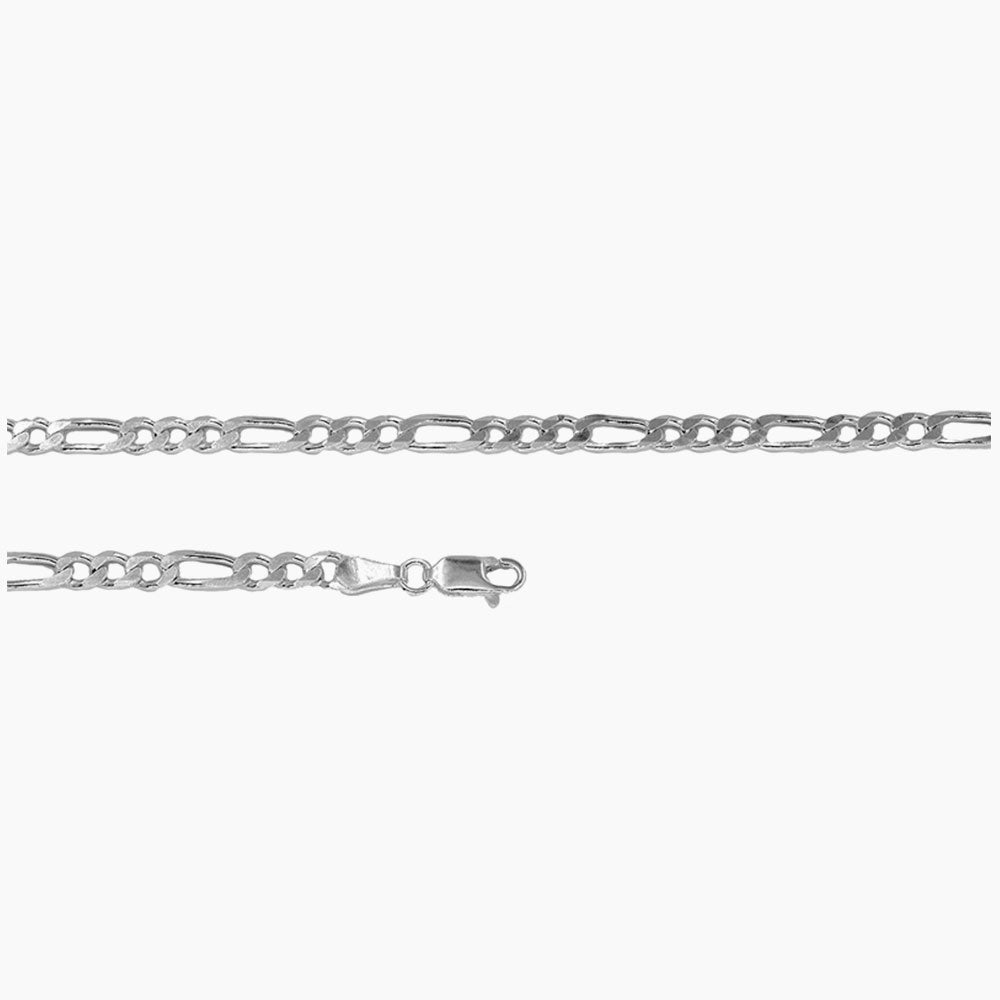 Silver figaro chain 2.2 mm BLMN012