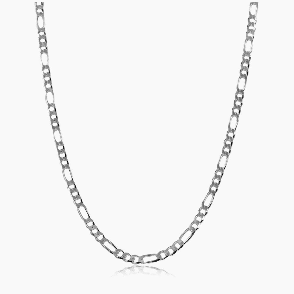 Silver figaro chain 2.2 mm BLMN012