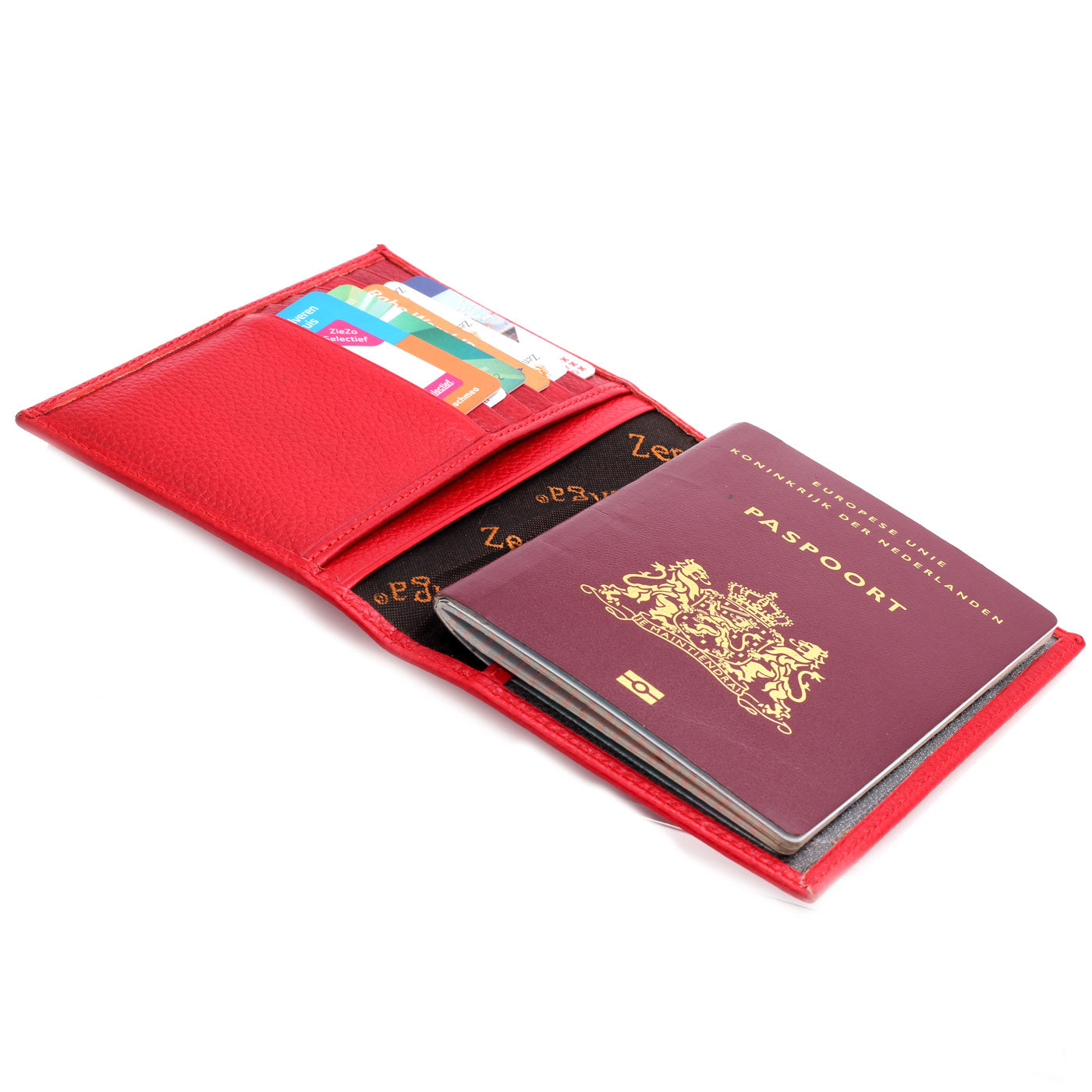 Rode Paspoort Portemonnee - by LYDIAN