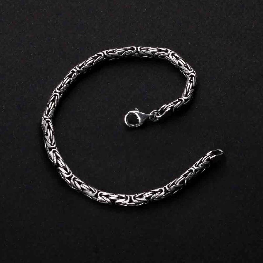 925 Sterling Silver King Chain Bracelet 4.5mm ORMB007