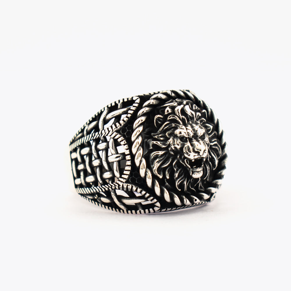 Lion Signet Ring Men ORTBL182