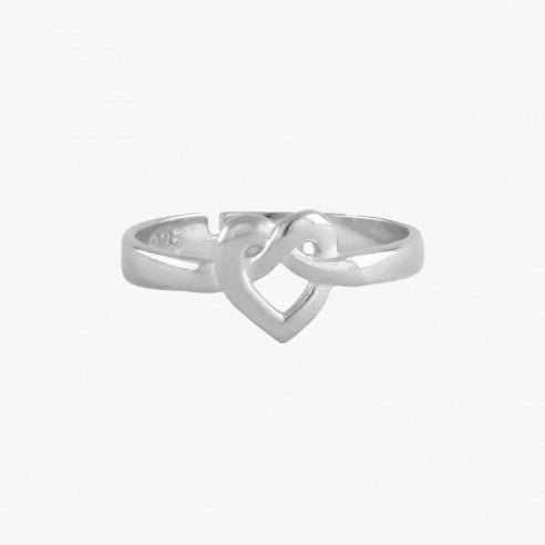 Forever connected heart ring - 925 Sterling Silver