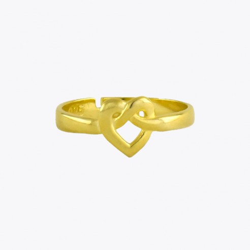 Forever connected heart ring - 925 Sterling Silver