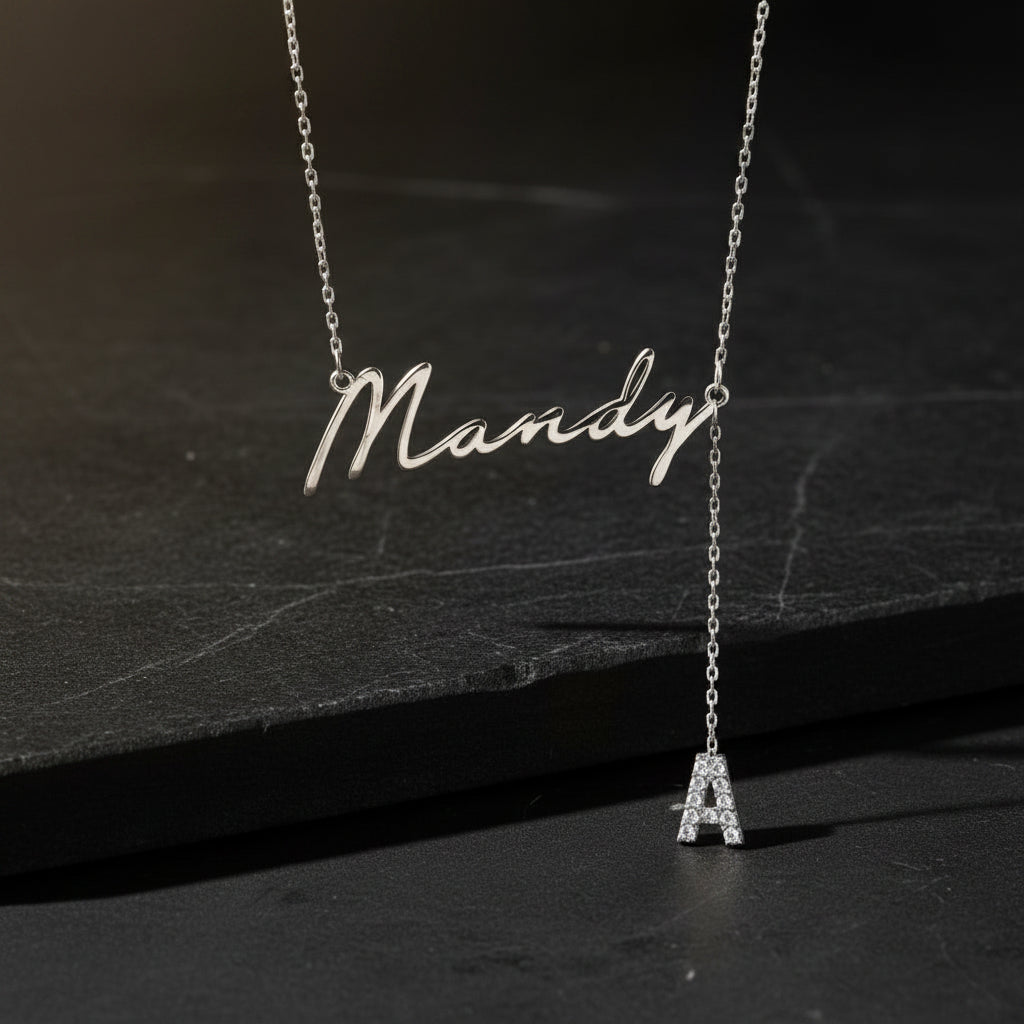 Personal name Ketting - 925 Silver - Gilded