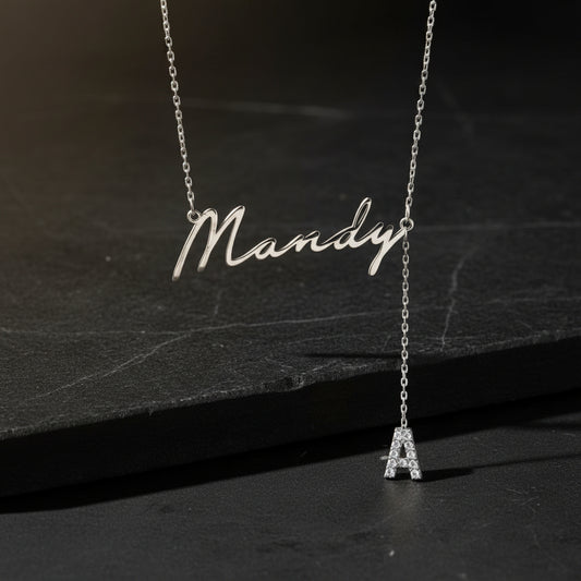 Personal name Ketting - 925 Silver - Gilded