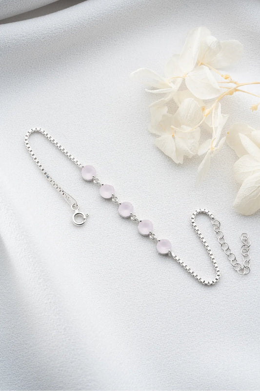 Blush Zirconia Bracelet - 925 Silver