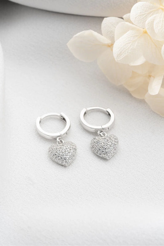 Heart Spark – 925 Sterling Zilver Oorbellen