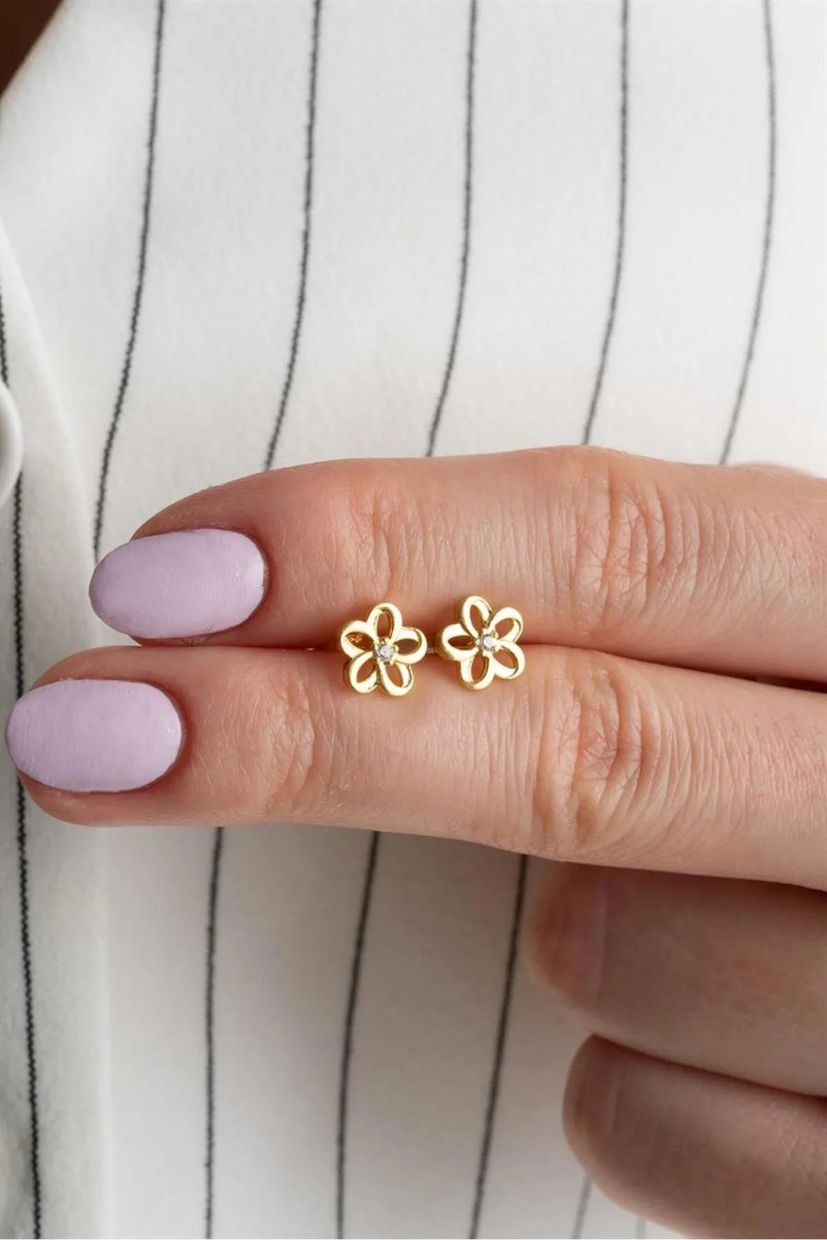 Petite Bloom – 925 Sterling Zilver Oorbellen