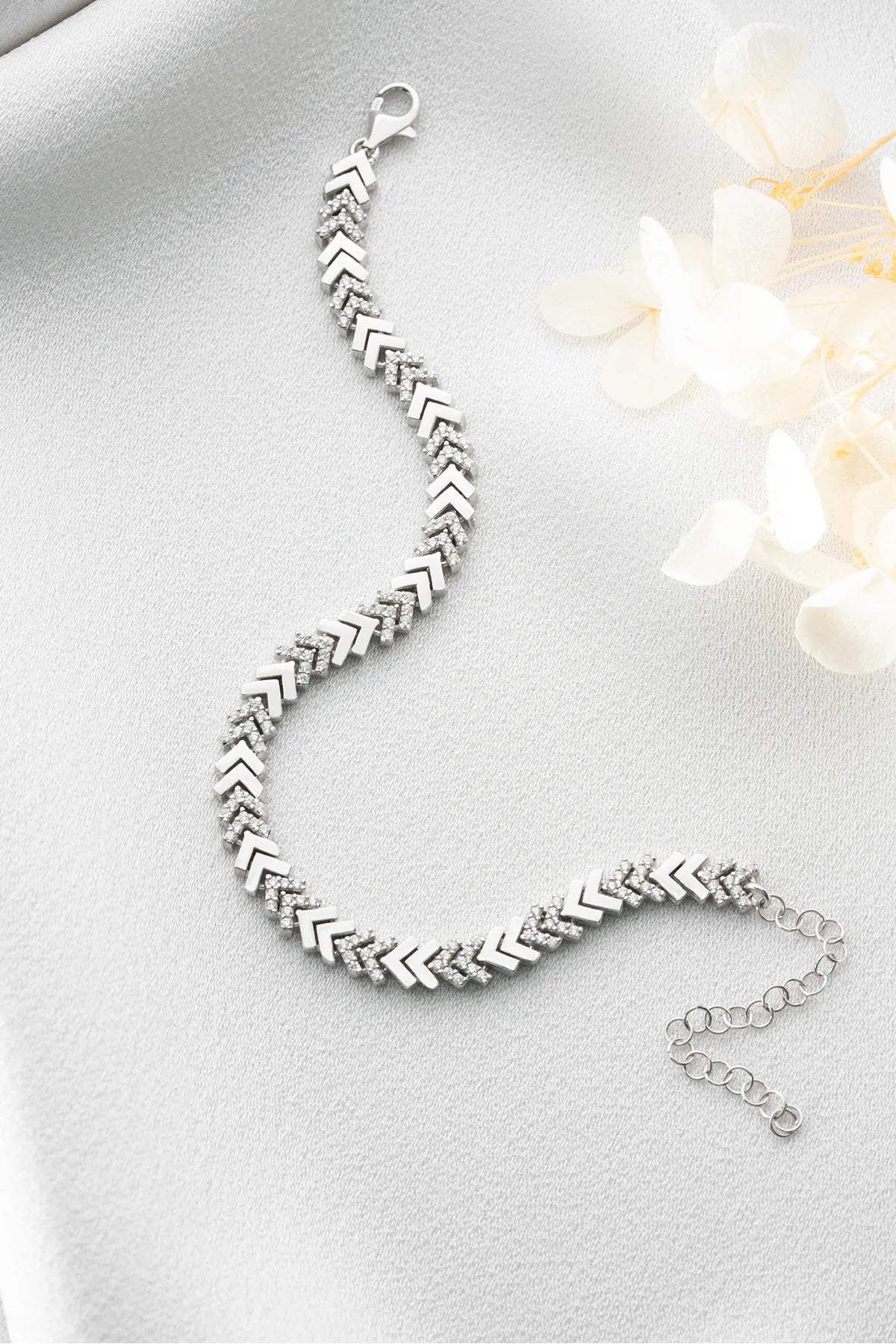 Vibe bracelet - 925 silver with zirconia - by Lydian