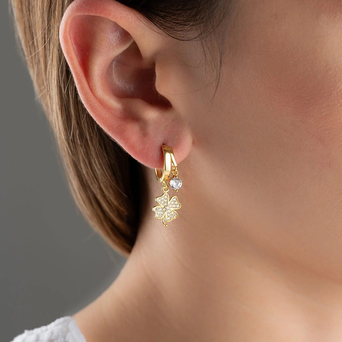 Four Leaf Clover Earrings – 925 Silver