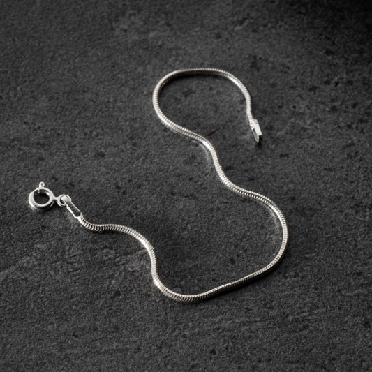 Fijne Snake Chain Armband van 925 Sterling Zilver