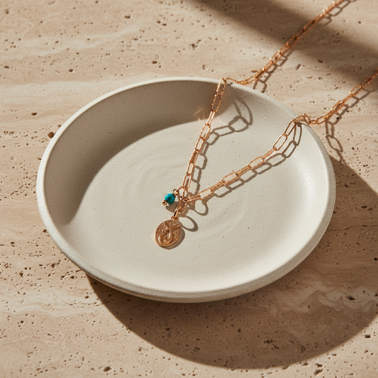 Necklace with fish pendant