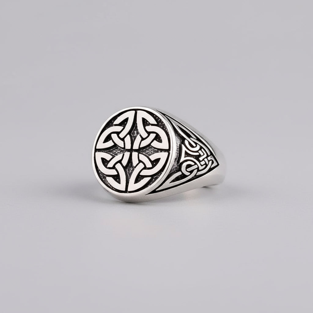 VARQ Herenring met Keltisch Motief – 925 Sterling Zilver