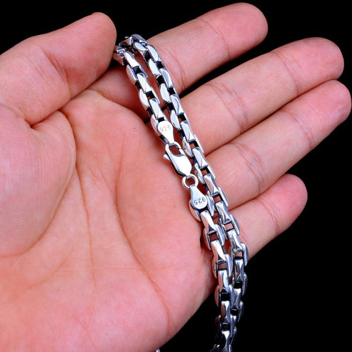 925 Sterling Silver Men's Rope Chain – 63 cm