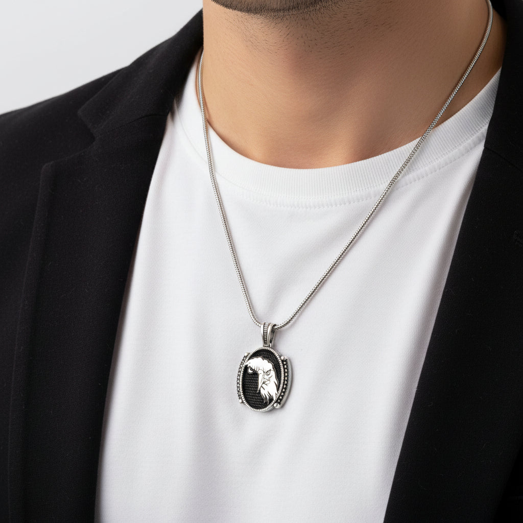 925 Zilver Herenketting met Adelaar