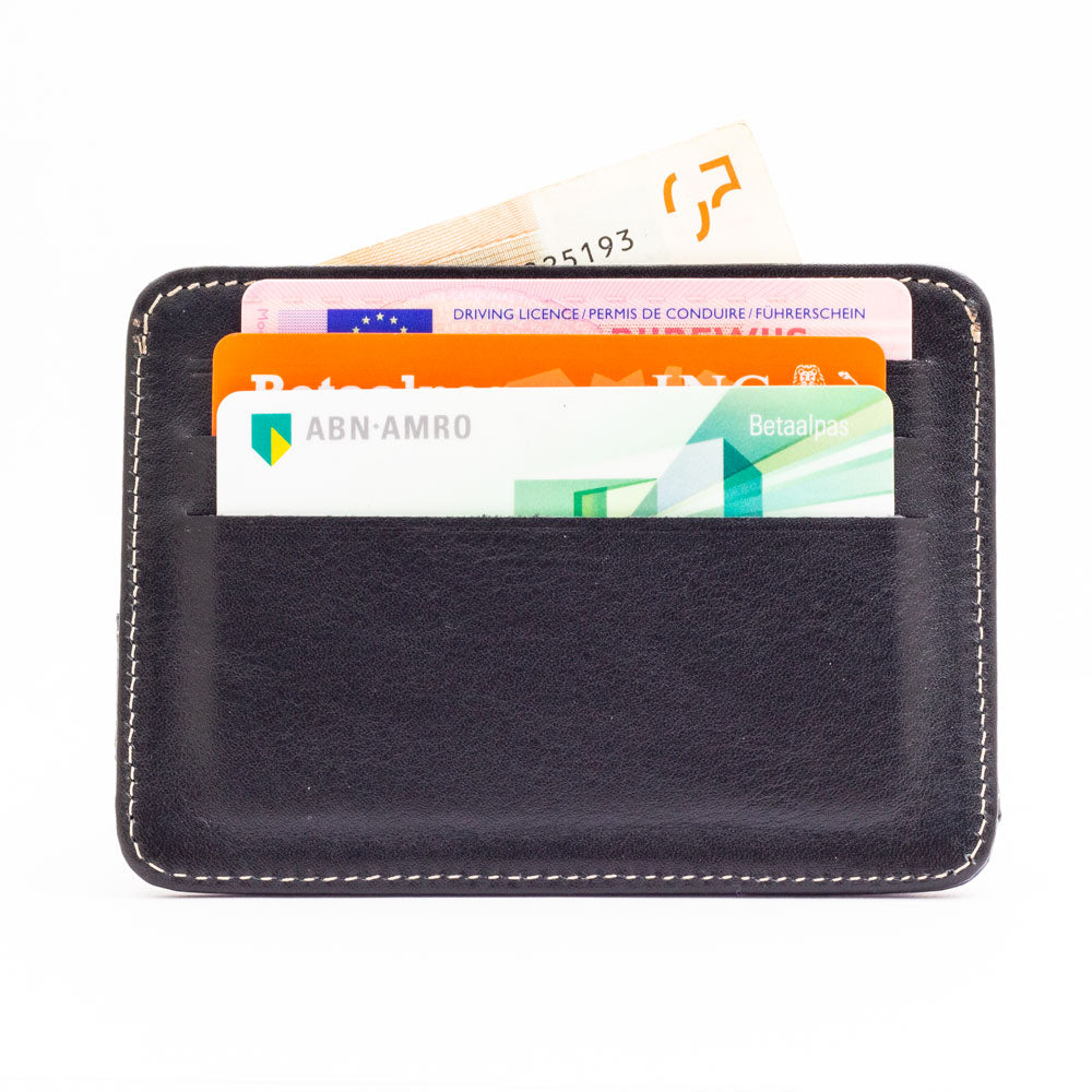Personalized Leather Card Holder, USB Lighter & Blue Pen Gift Set
