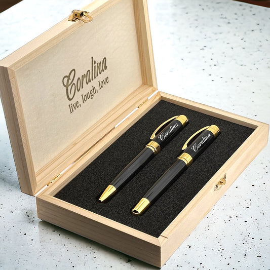 Personalized Pen Set - Writing Set with Box BLP2165S