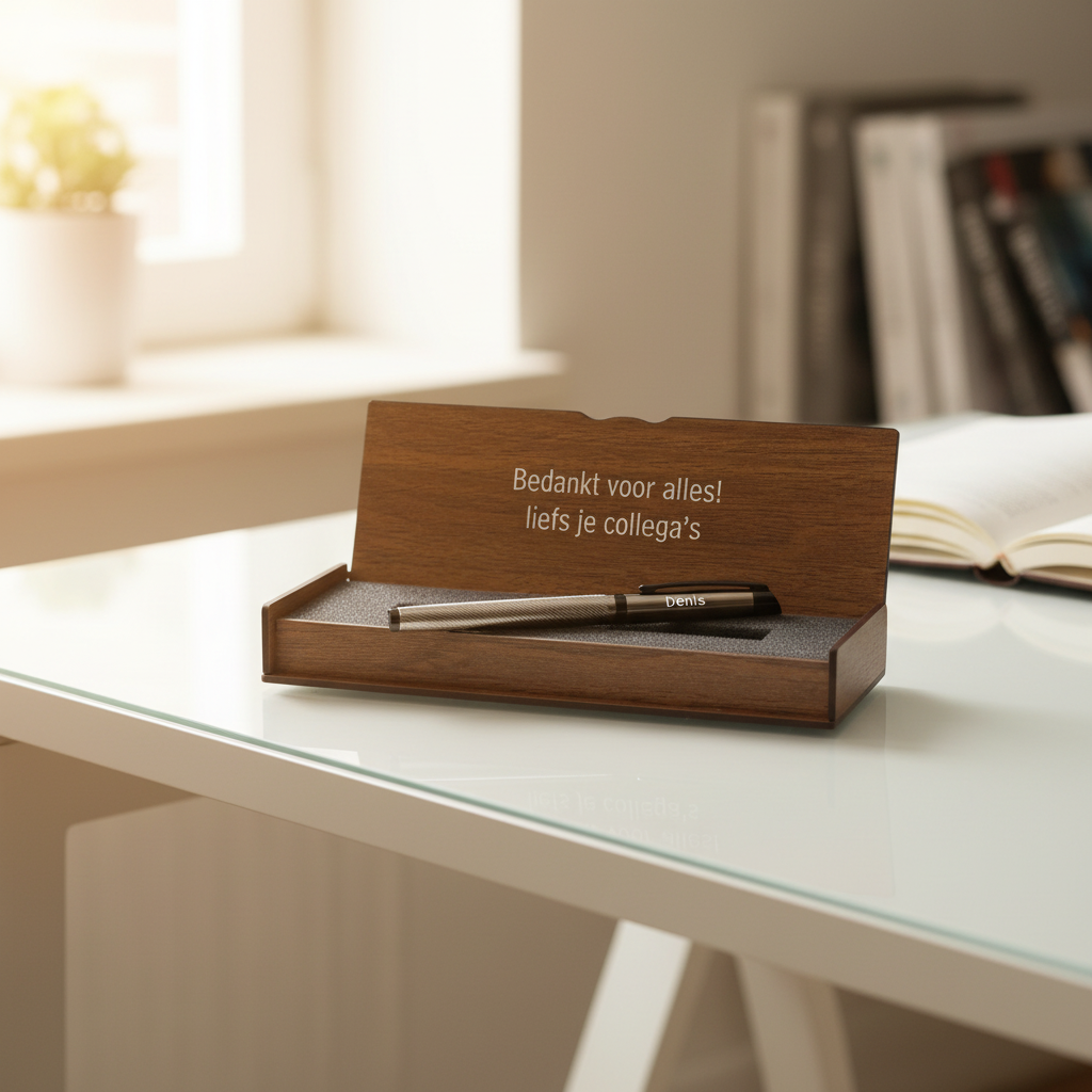 Personalized Pen Set - Writing Set with Engraved Wooden Box BLP22670