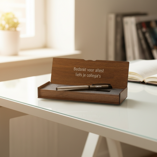 Personalized Pen Set - Writing Set with Engraved Wooden Box BLP22670