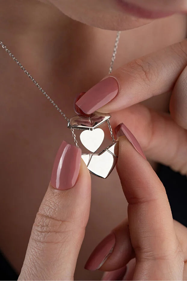 925 Zilver Hart Naamketting