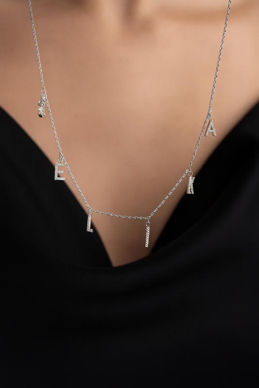 Aurora Naamketting – 925 Zilver