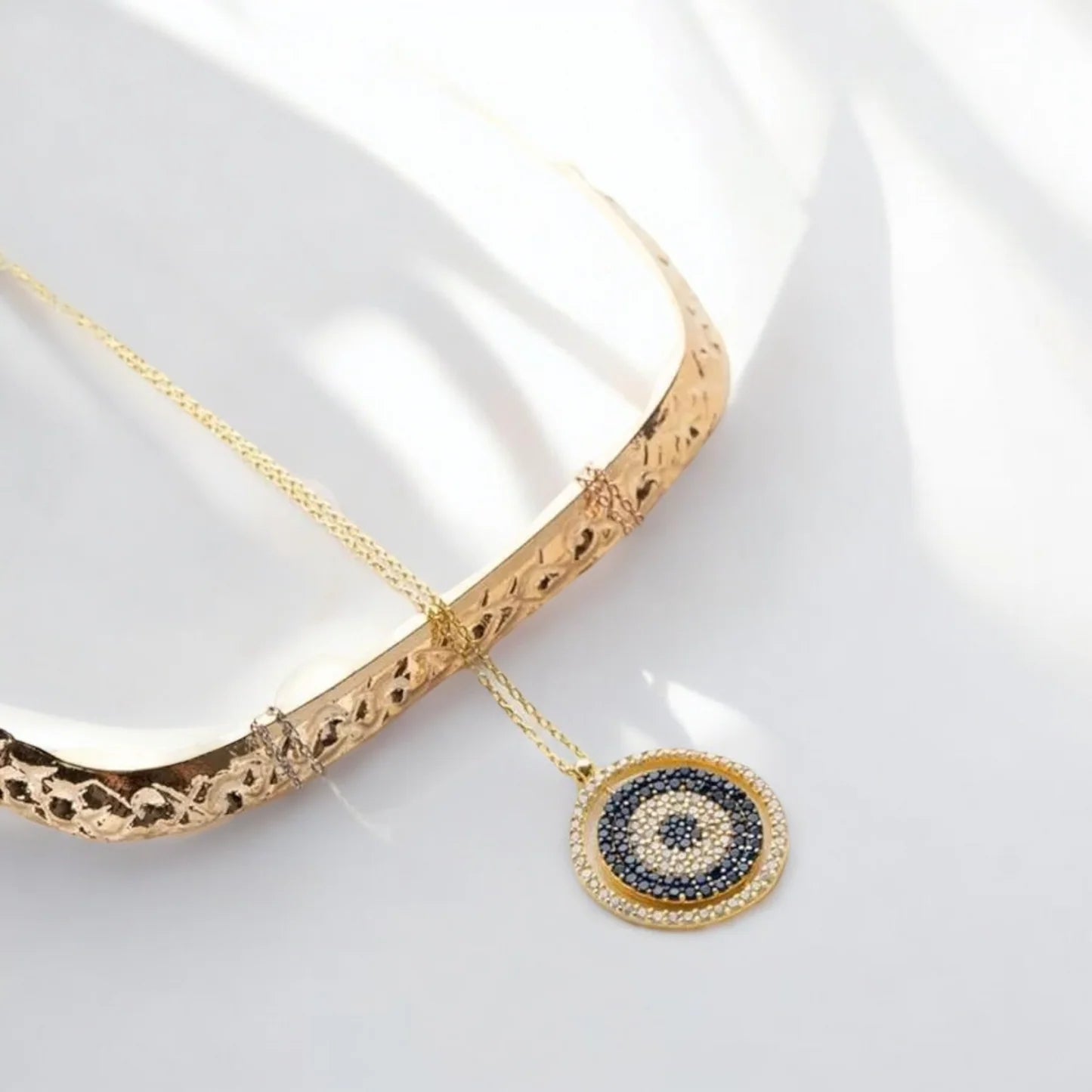 Personalized eye chain of 925 silver