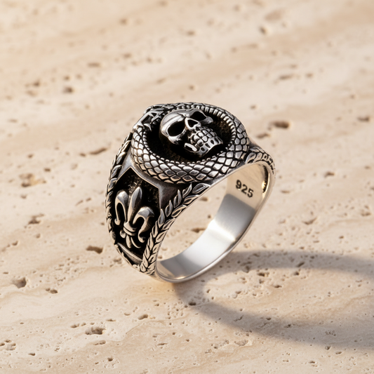 Men's Ring With Ghost Skull BLTH418