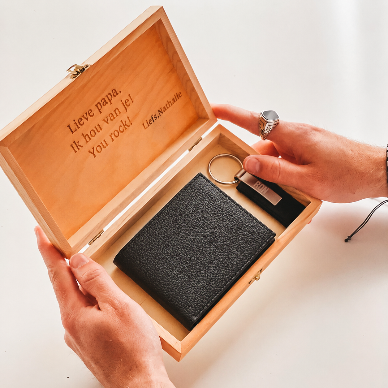 Personalized Gift Set - Wallet - Keychain - Gift Set