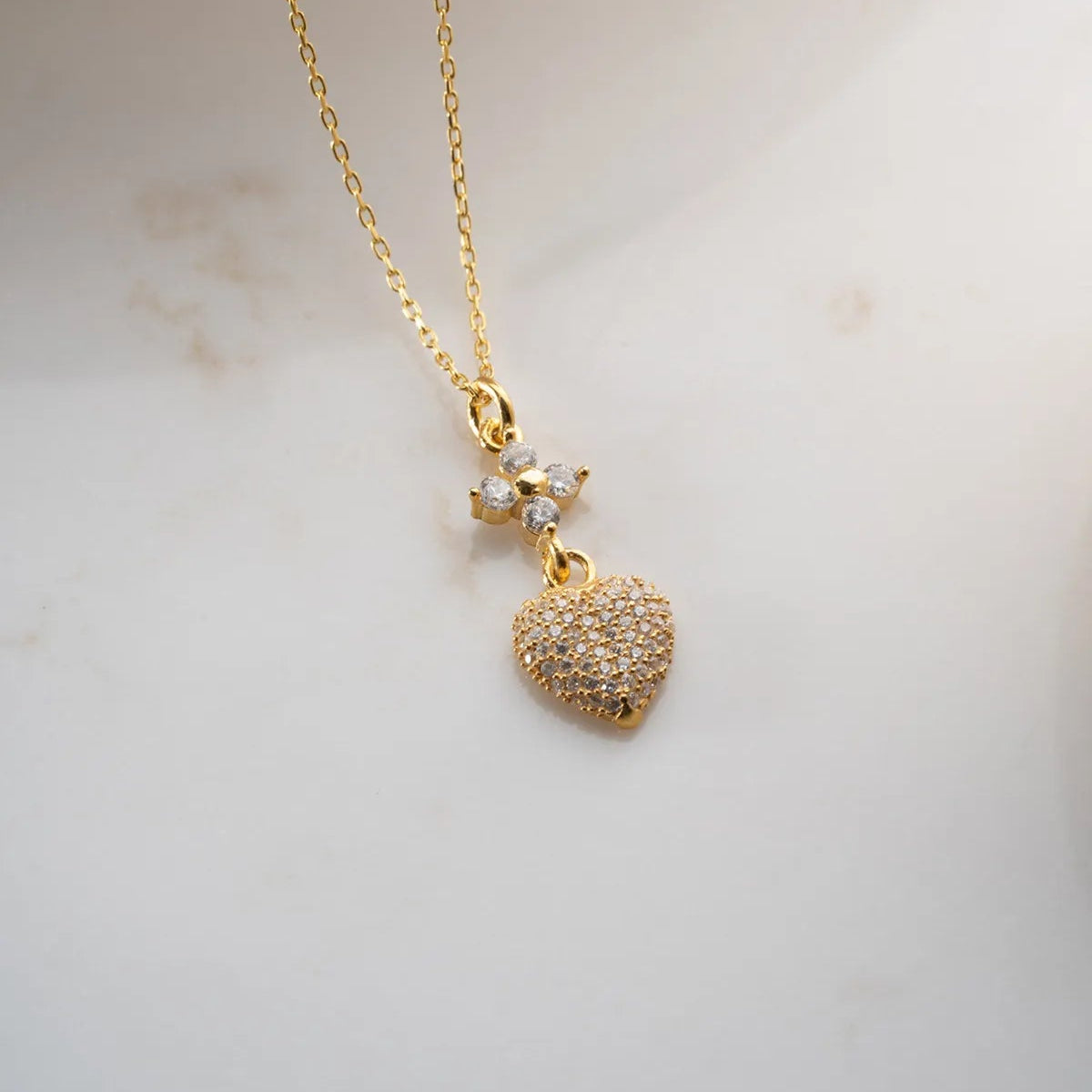 925 Zilveren Ketting met Hart Hanger