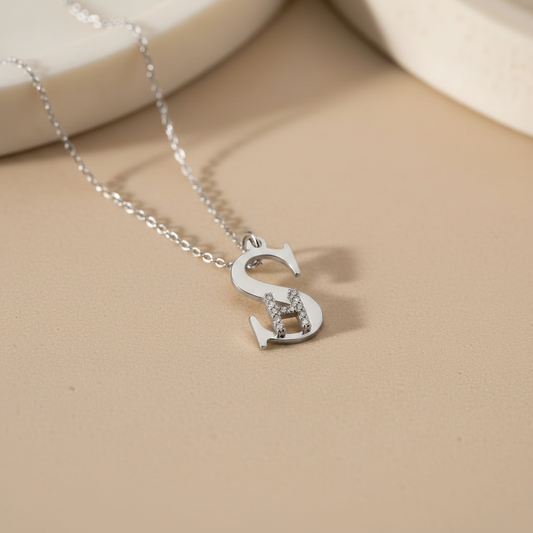 Personalized Initial Chain of 925 Silver