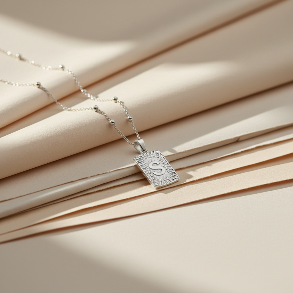 Personalized letter chain - 925 silver