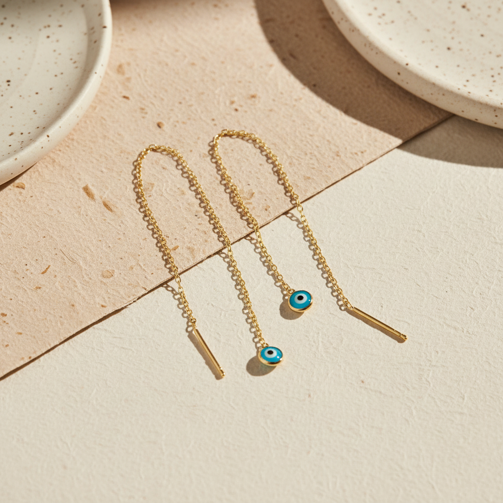 Blue aura earrings - 925 sterling silver