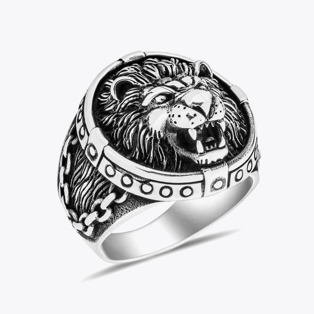 Lion Men's Ring - 925 Sterling Silver CLMR0218