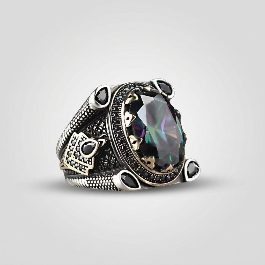 Mystic Topaas Herenring | 925 Zilver